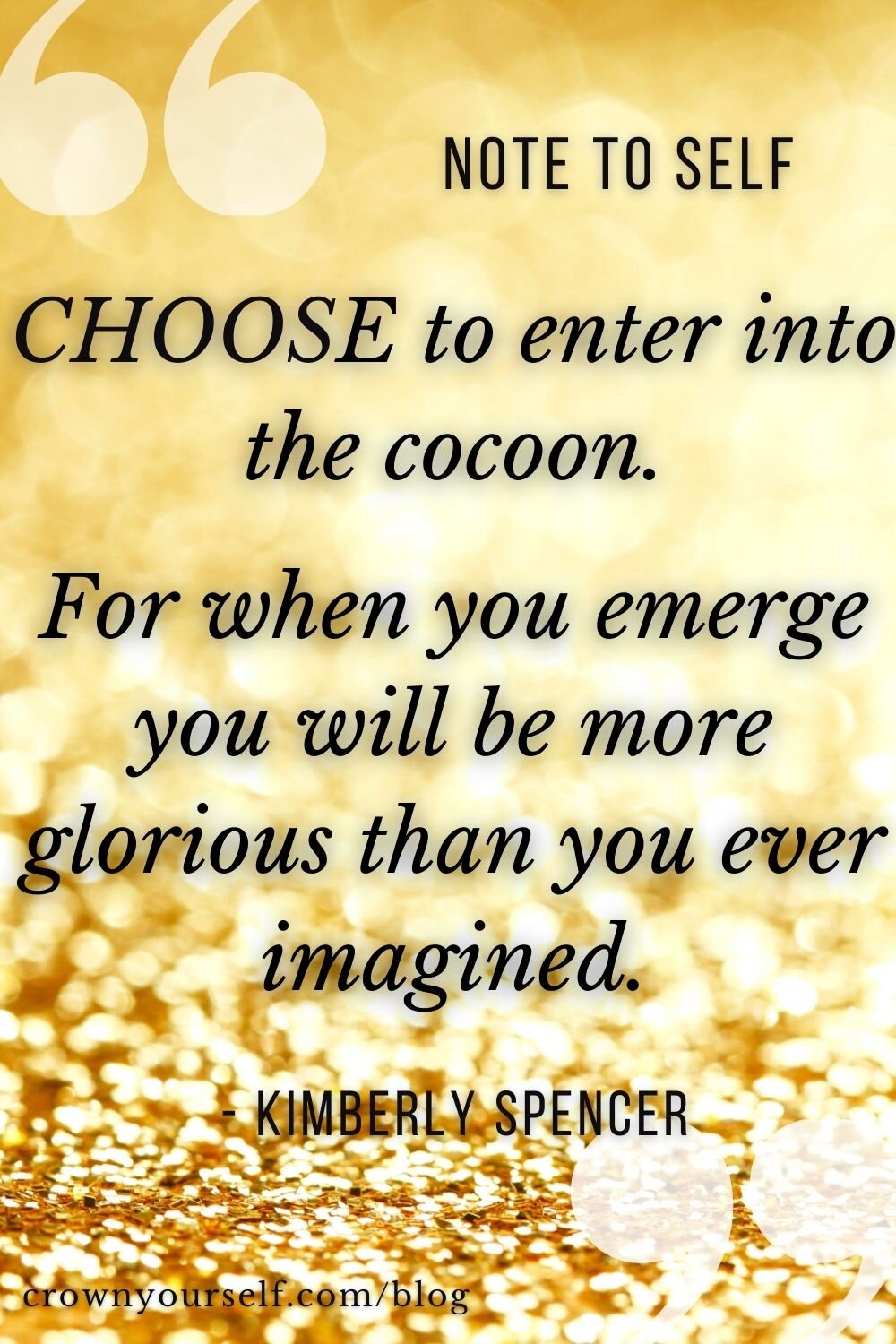 Kimberly Spencer Quote - Crown Yourself