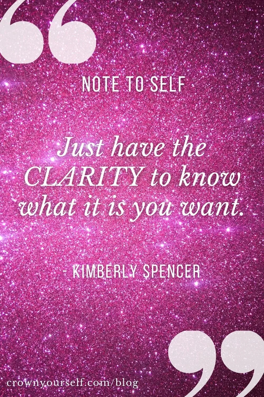 Kimberly Spencer Quote - Crown Yourself