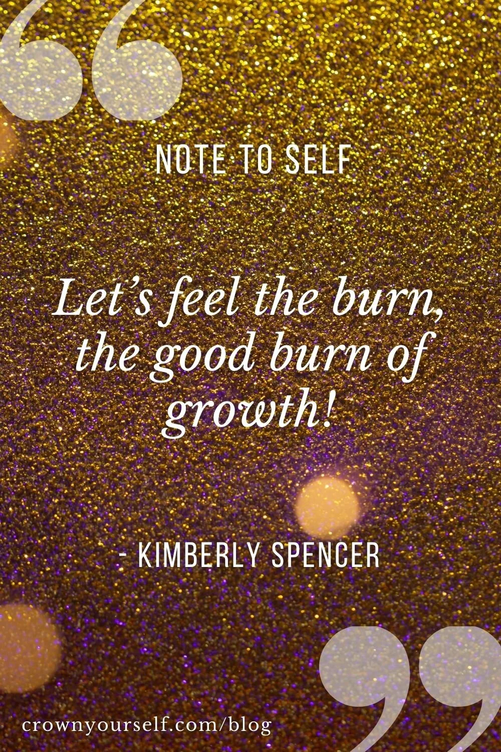 Kimberly Spencer Quote - Crown Yourself