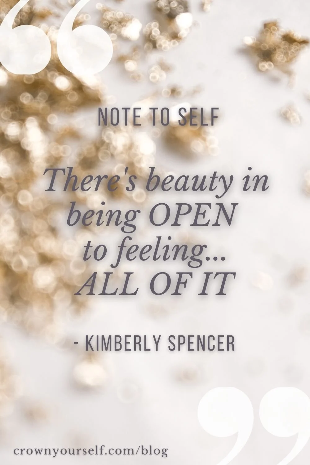 Kimberly Spencer Quote - Crown Yourself