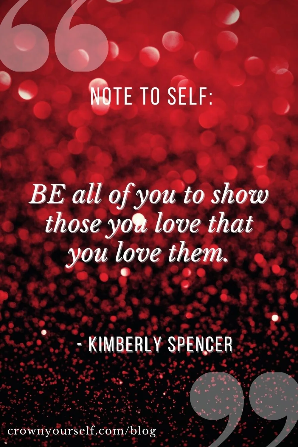 Kimberly Spencer Quote - Crown Yourself