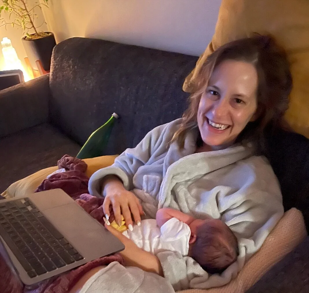 16 hours after giving birth