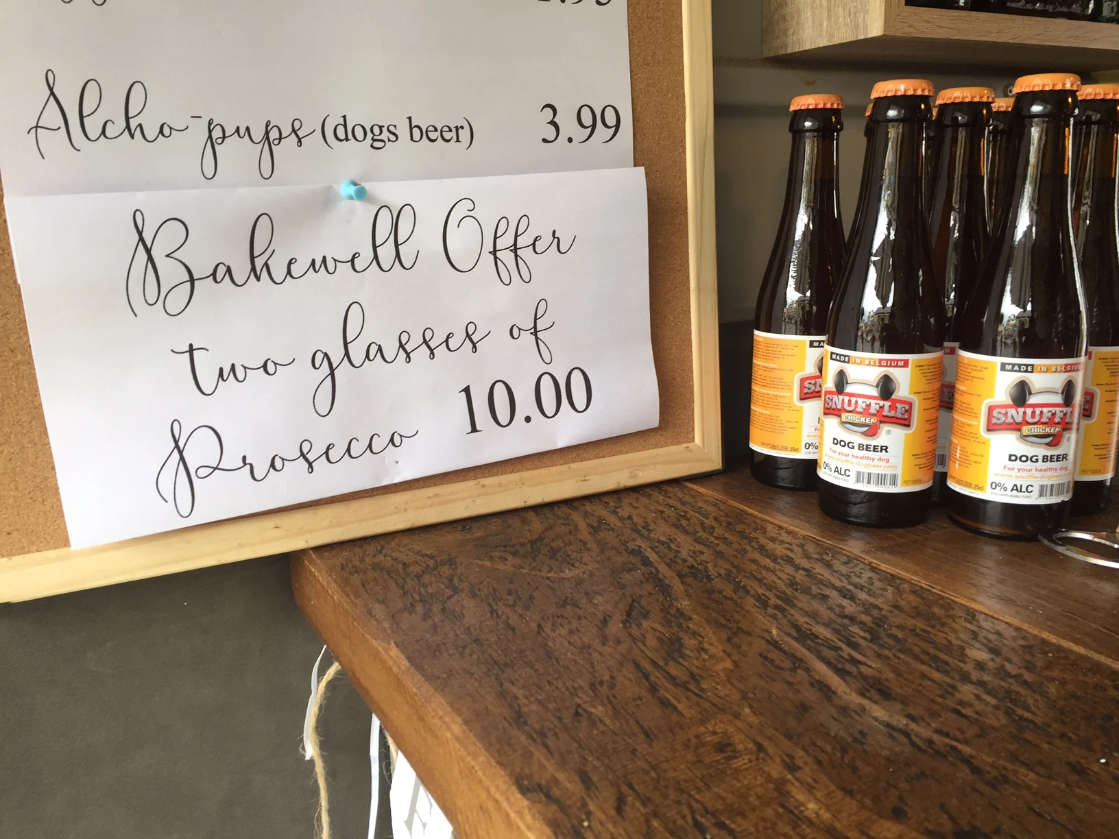 We sure couldn't forget our 4 legged friends, especially being located in the countryside for this weekends event - dog beer 