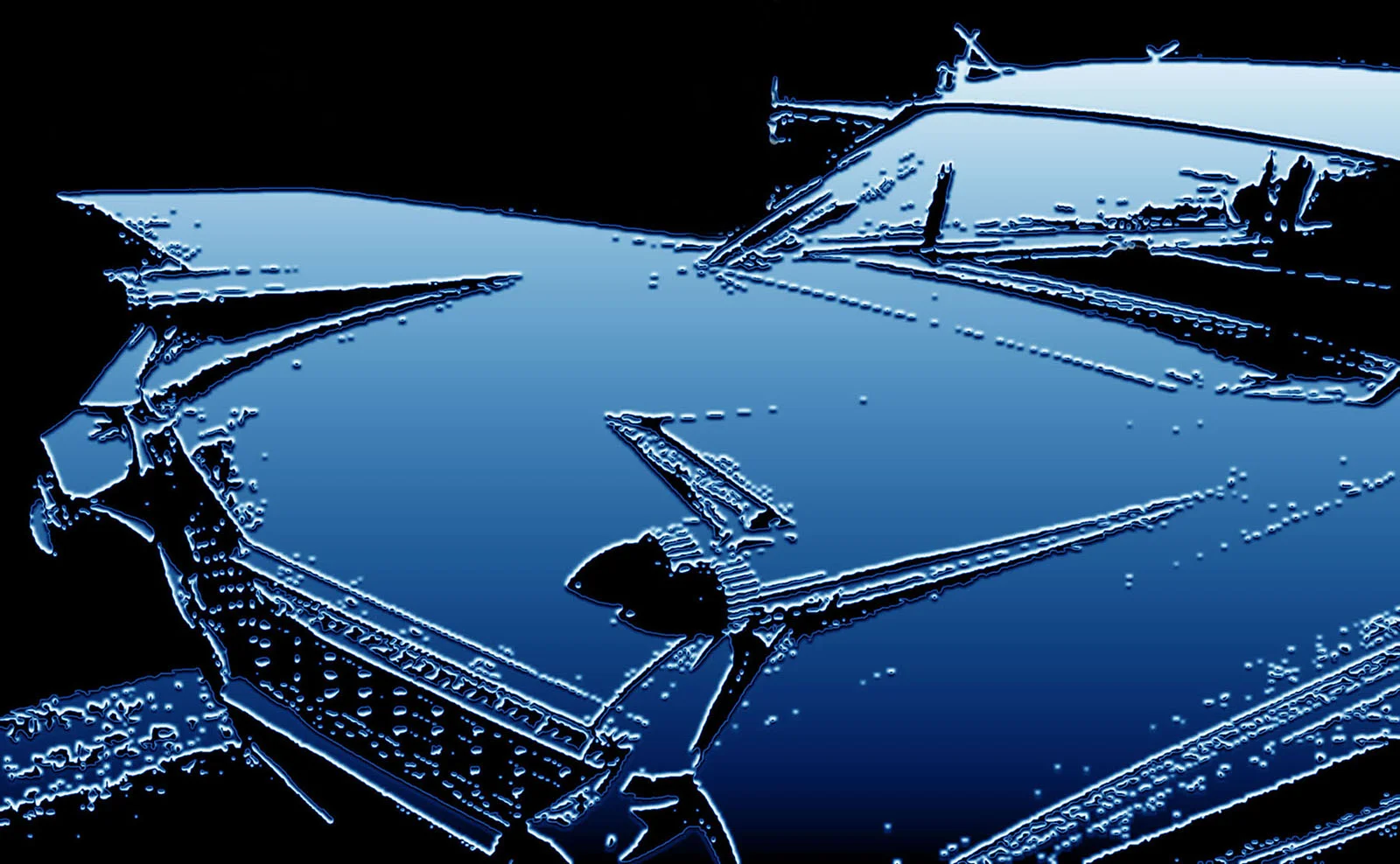 59 Cadillac "59CaddyTail" Blue- as shown, Museum Mount Plexiglas 30x40 Purchase