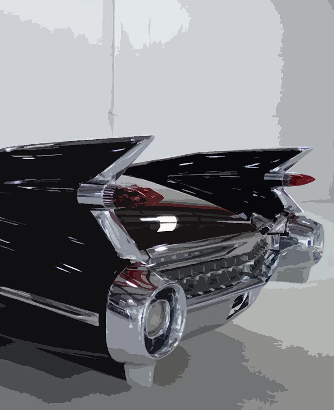 59 Cadillac "59CaddyWings" as shown, Museum Mount Plexiglas 30x40 *only available in this color way Purchase