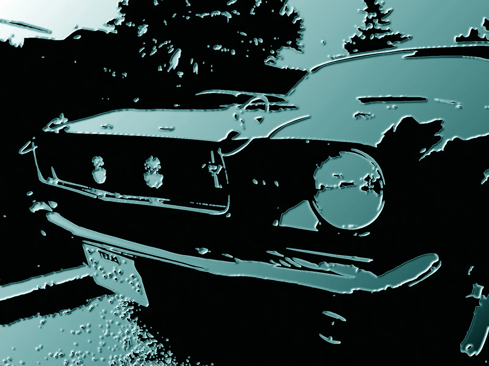 65 Mustang "65GT350Grill" Cyan- as shown, Museum Mount Plexiglas 30x40 Purchase