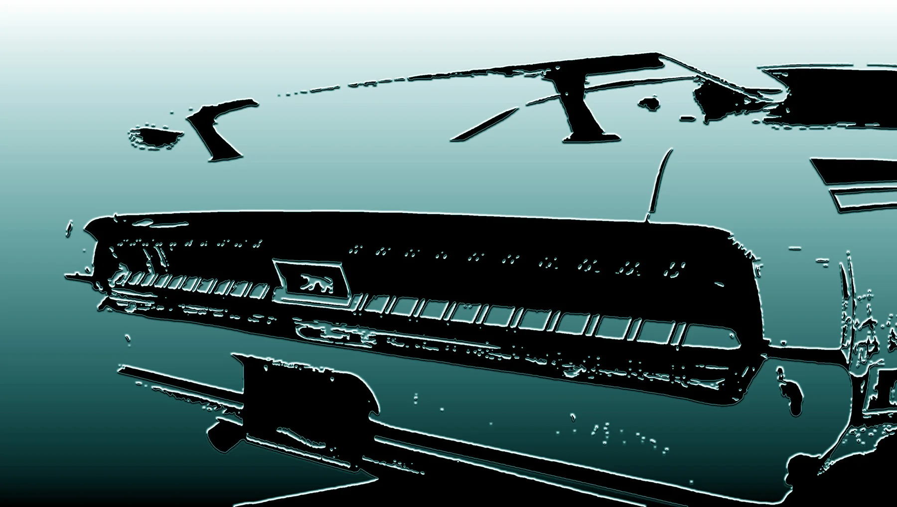 70 Cougar Eliminator "CougarTail" Cyan- as shown, Museum Mount Plexiglas 30x40 Purchase