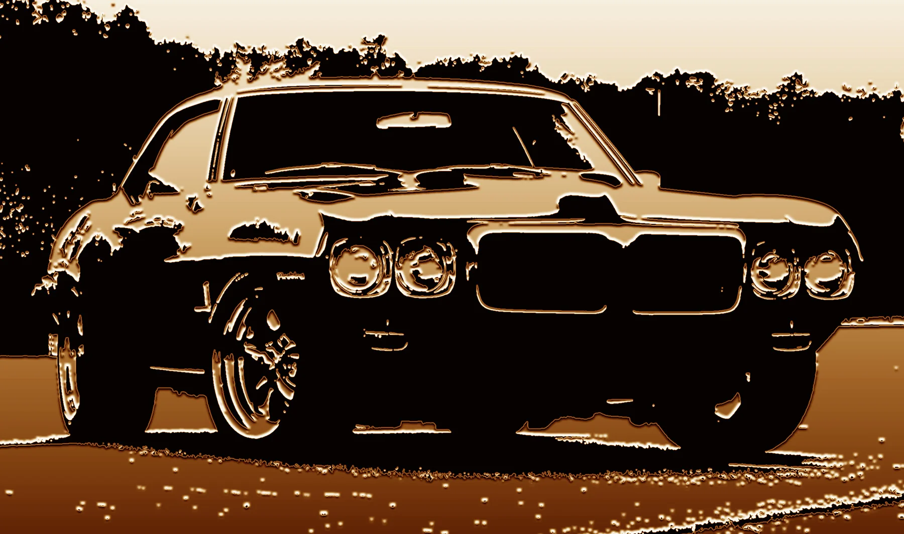 69 Pontiac "FireBirdgrill" Gold- as shown, Museum Mount Plexiglas 20x30 Purchase