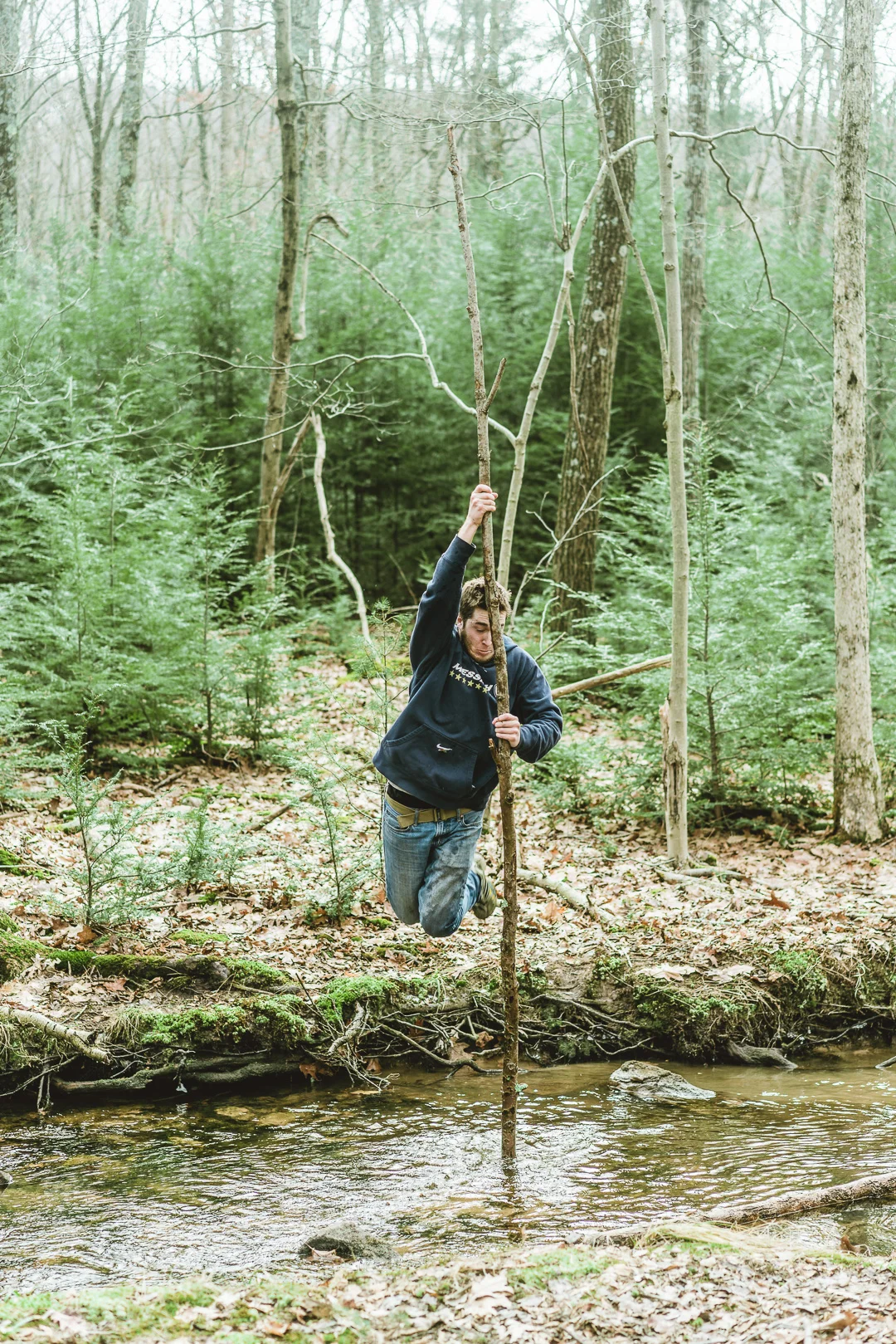Q: What is a hike without pole vaulting across the stream? 