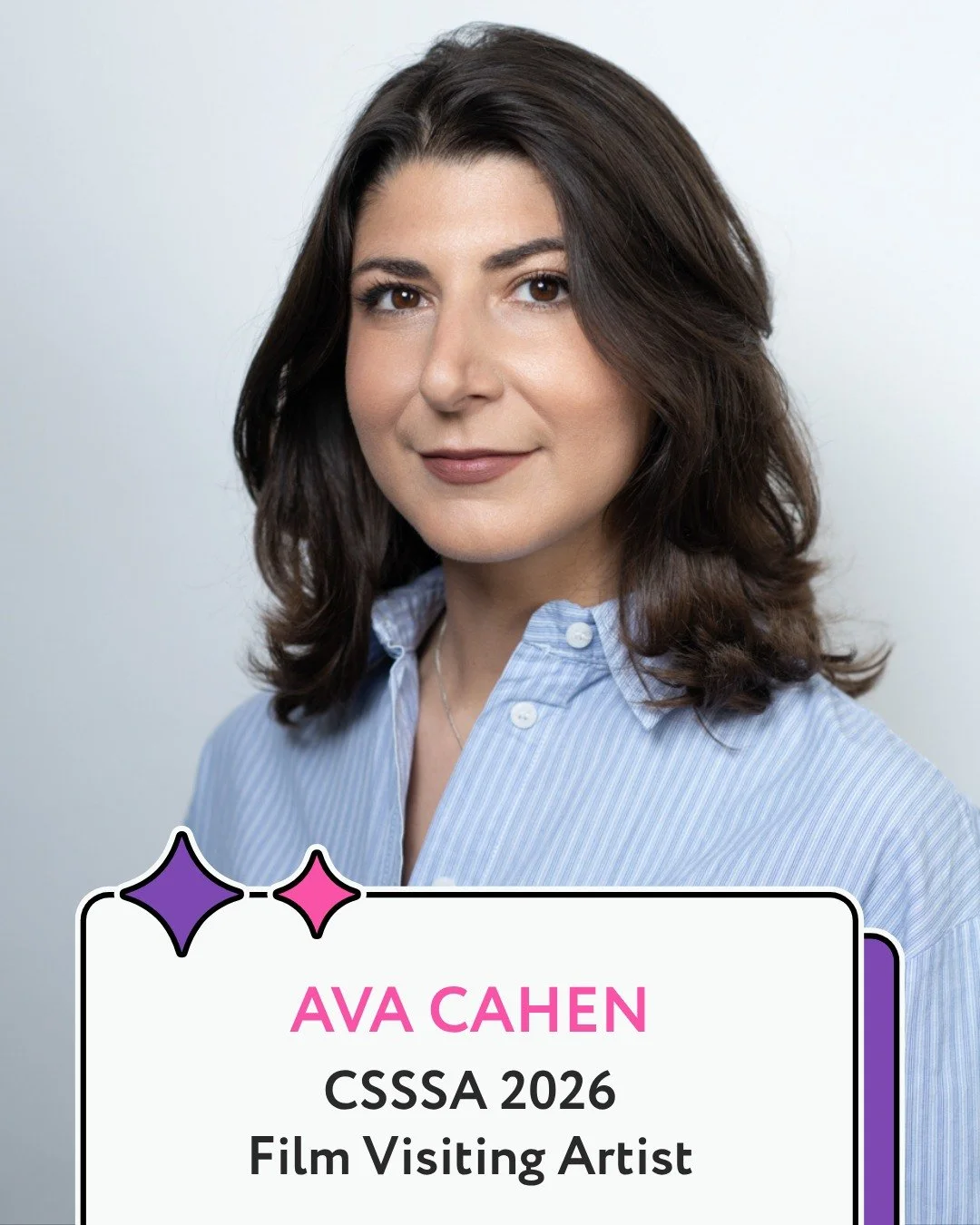 Introducing CSSSA Film visiting artist, @ava_cahen! 👋 

Ava Cahen has been the Artistic Director of La Semaine de la Critique at the Cannes Film Festival since the 61st edition (2022). In 2017, she co-founded the website frenchmania.fr, dedicated to