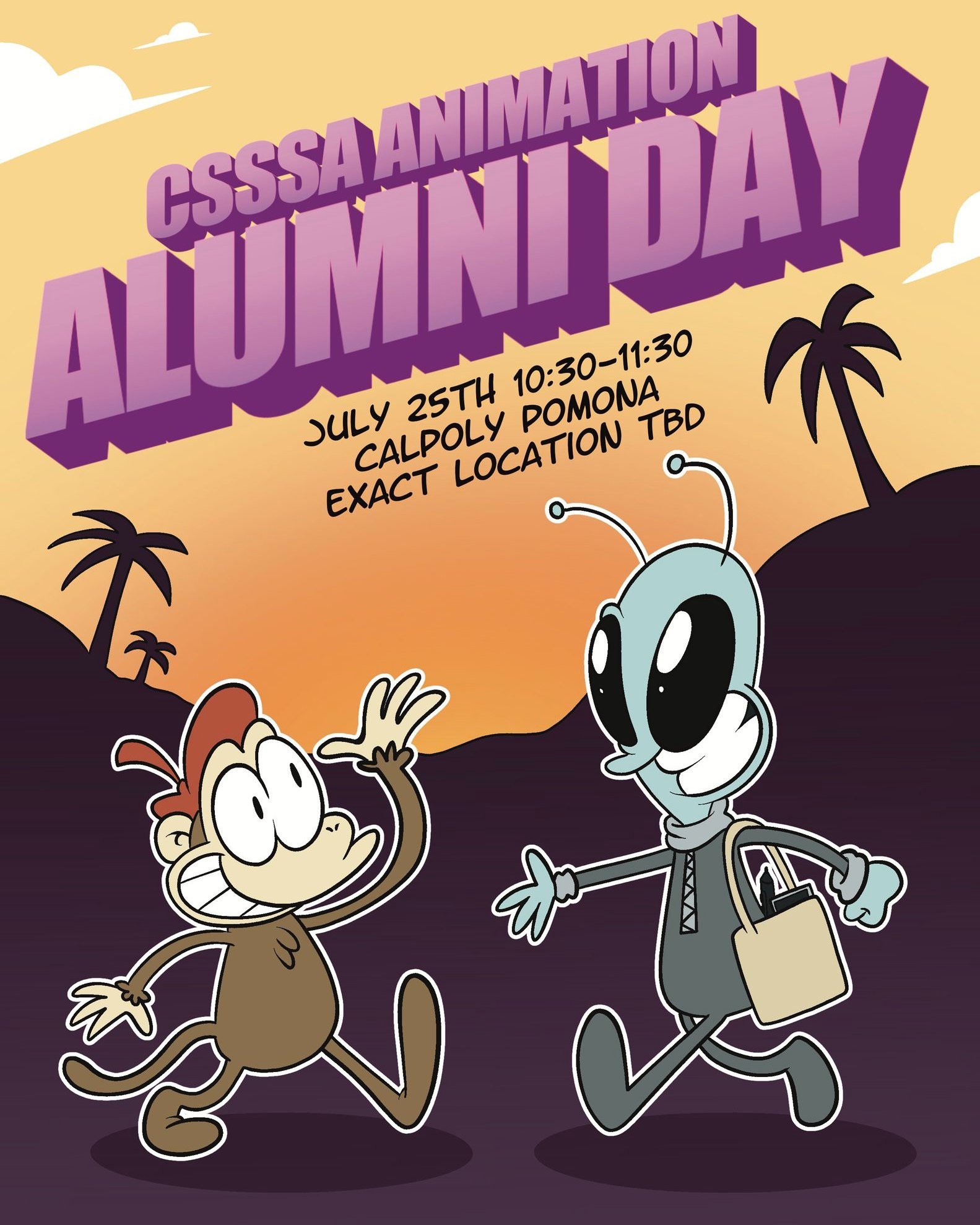 This Saturday is Animation Alumni Day! Our talented @csssa_schoolforthearts alumni will reunite with @csssa_animation and this year's students for a day of creativity and celebration. We can't wait!

#CSSSA #CSSSAAlumni #CaliforniaStateSummerSchoolFo