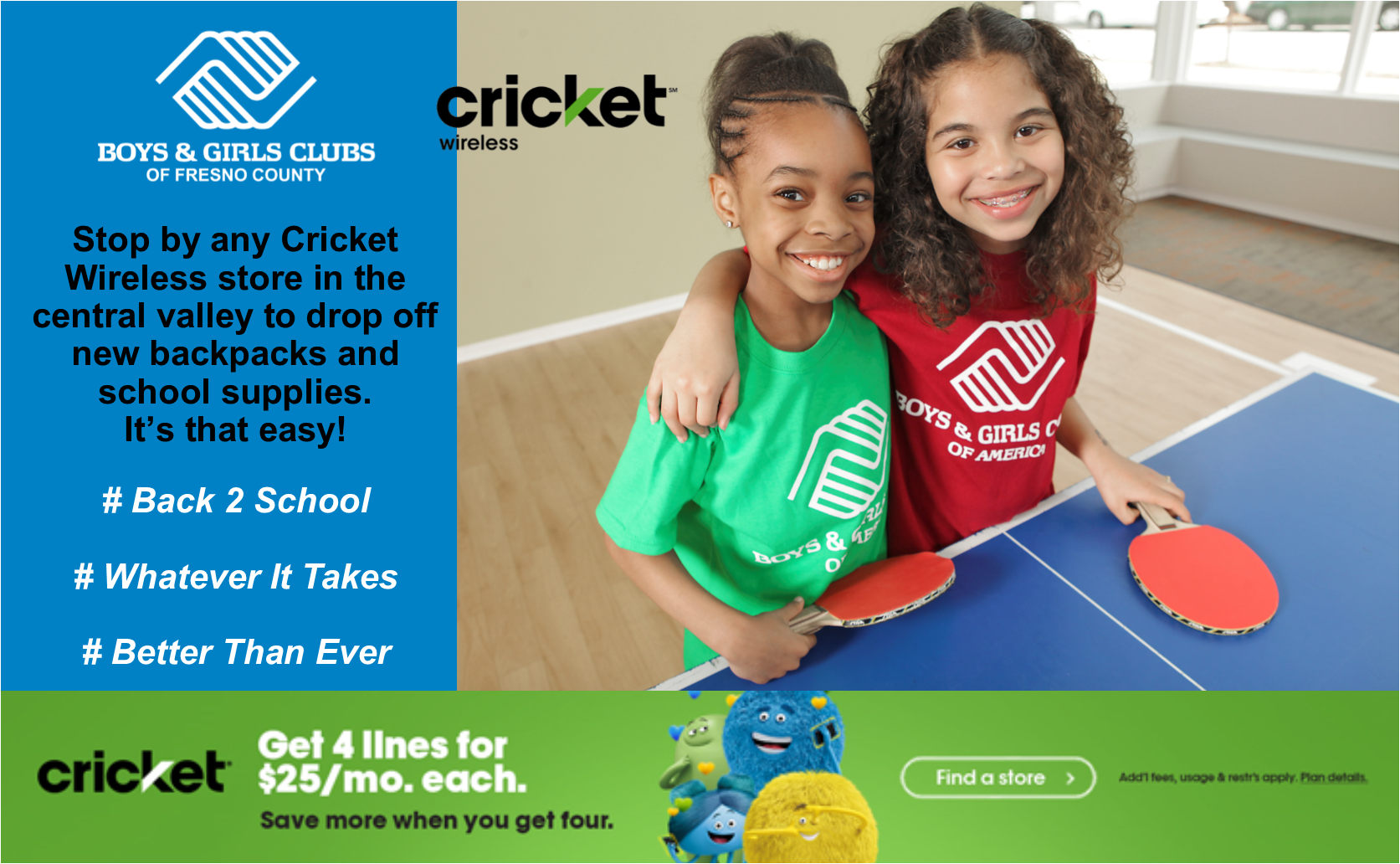 Cricket Wireless Back 2 School Drive