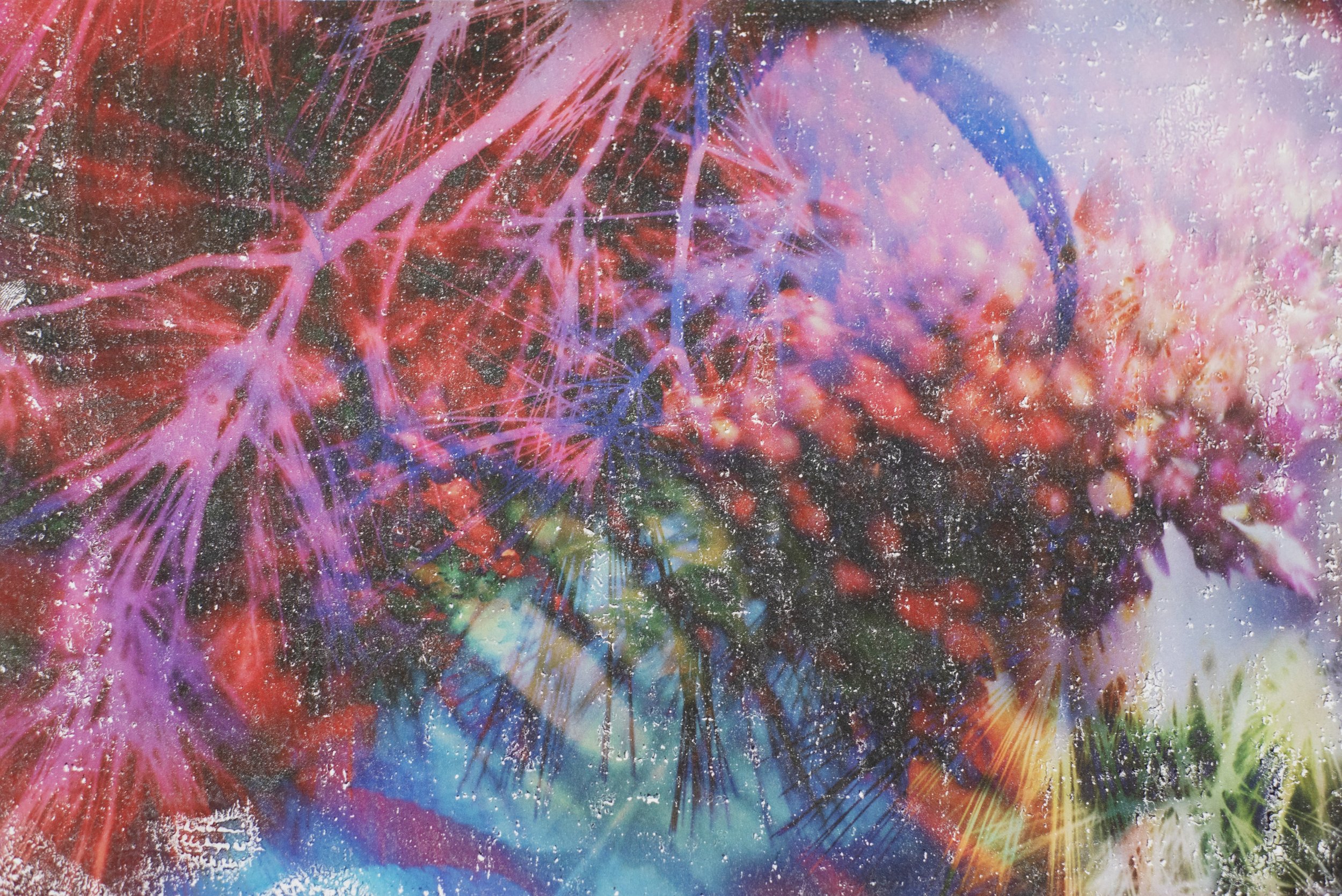  Hyperstimulation Fracture 0640, 2019 8x10”  Archival Pigment Photo Transfer on Watercolor Paper 