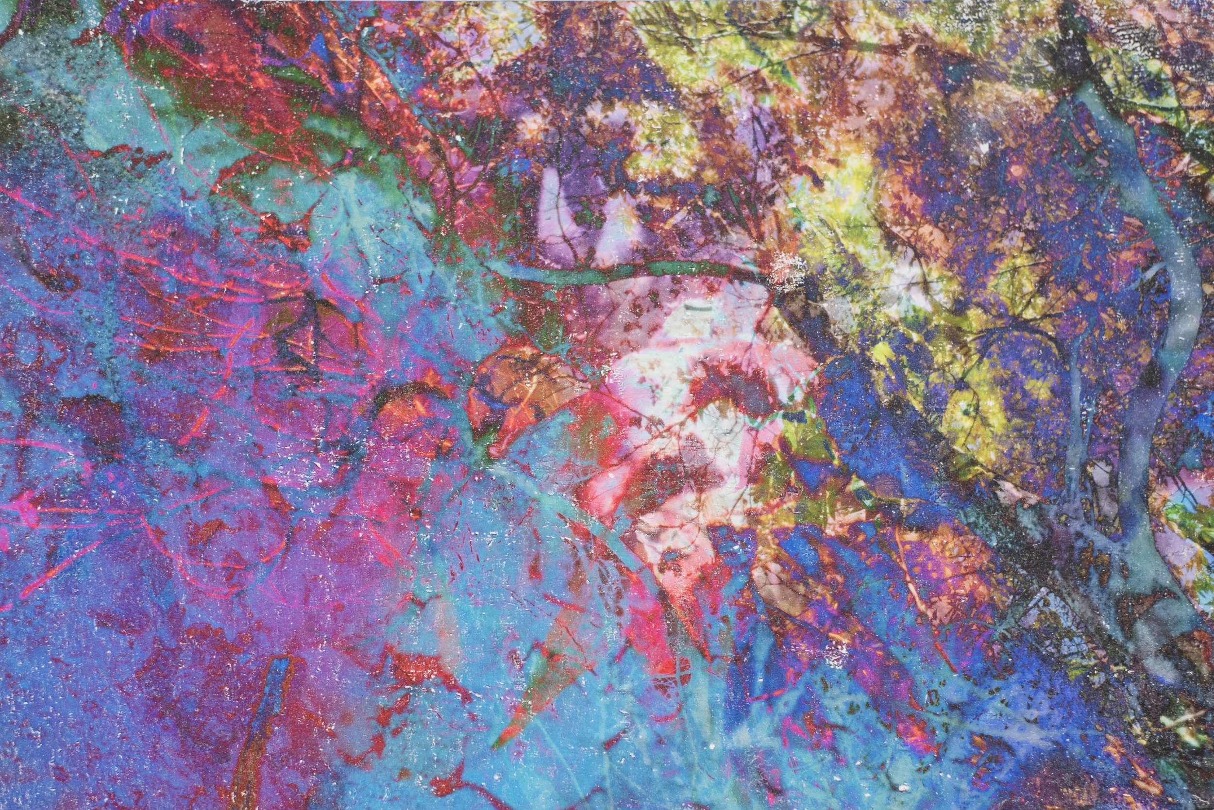  Hyperstimulation Fracture 0656, 2019 8x10”  Archival Pigment Photo Transfer on Watercolor Paper 
