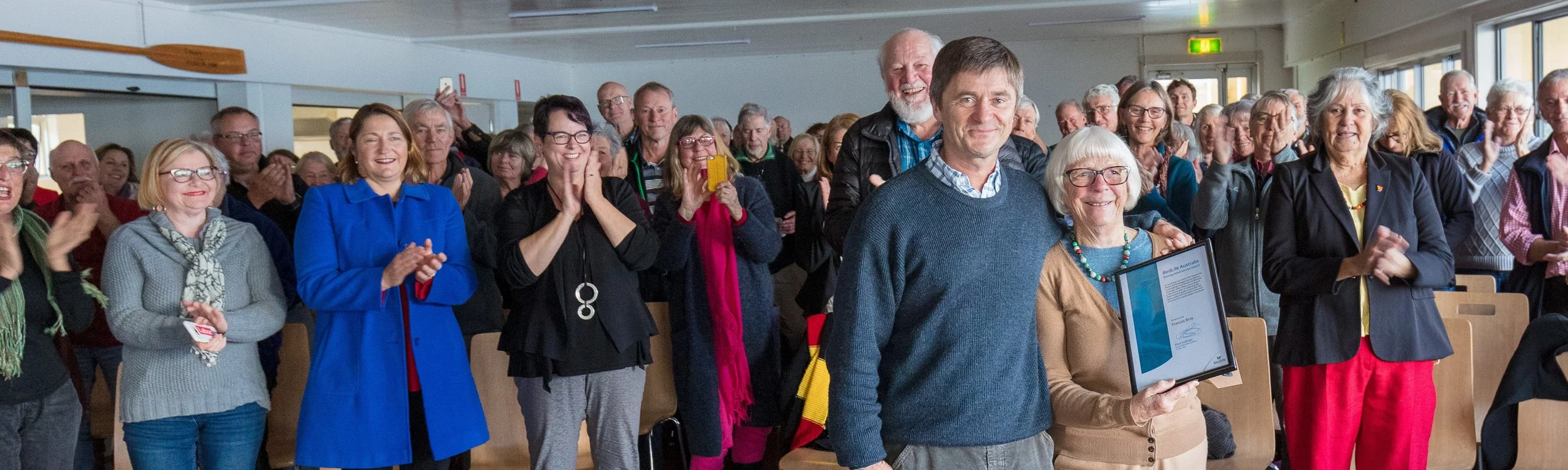 Standing ovation on award to Frances Bray.jpg