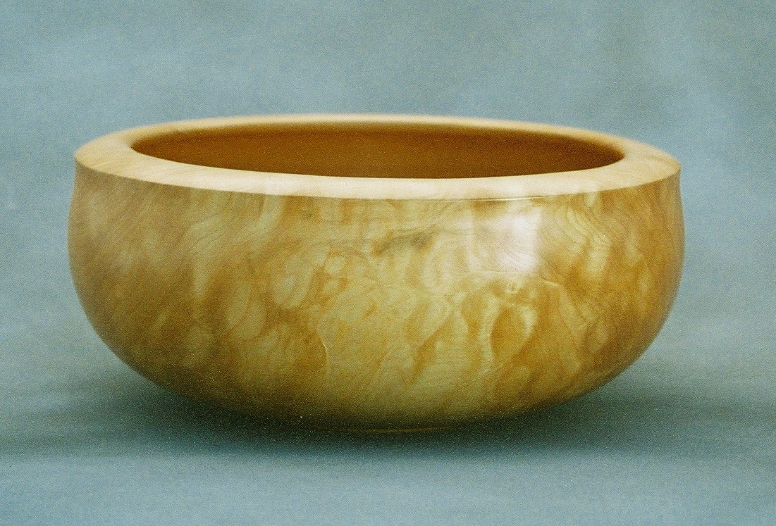 Quilted maple bowl