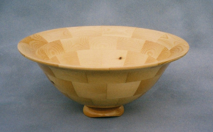 Pine segmented bowl