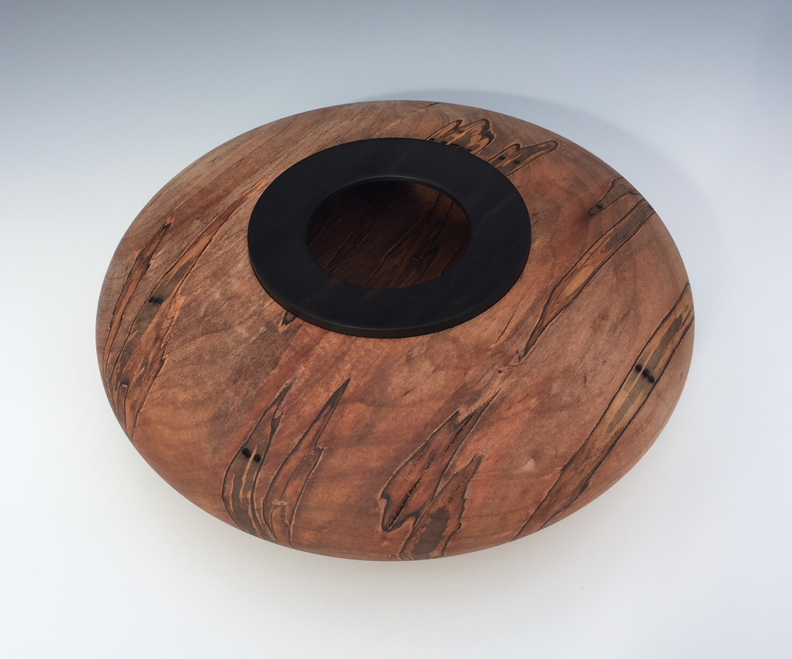 ebony and maple hollow form