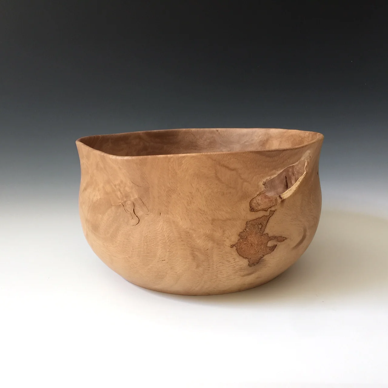 Oak burl bowl