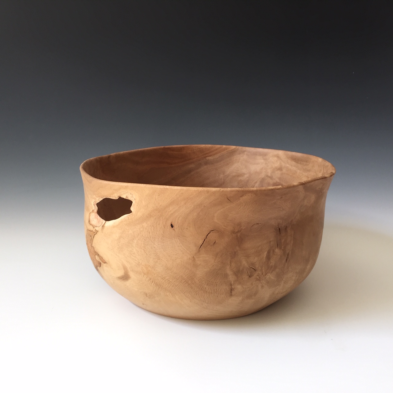 natural oak bowl