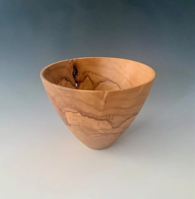 Italian olivewood vase