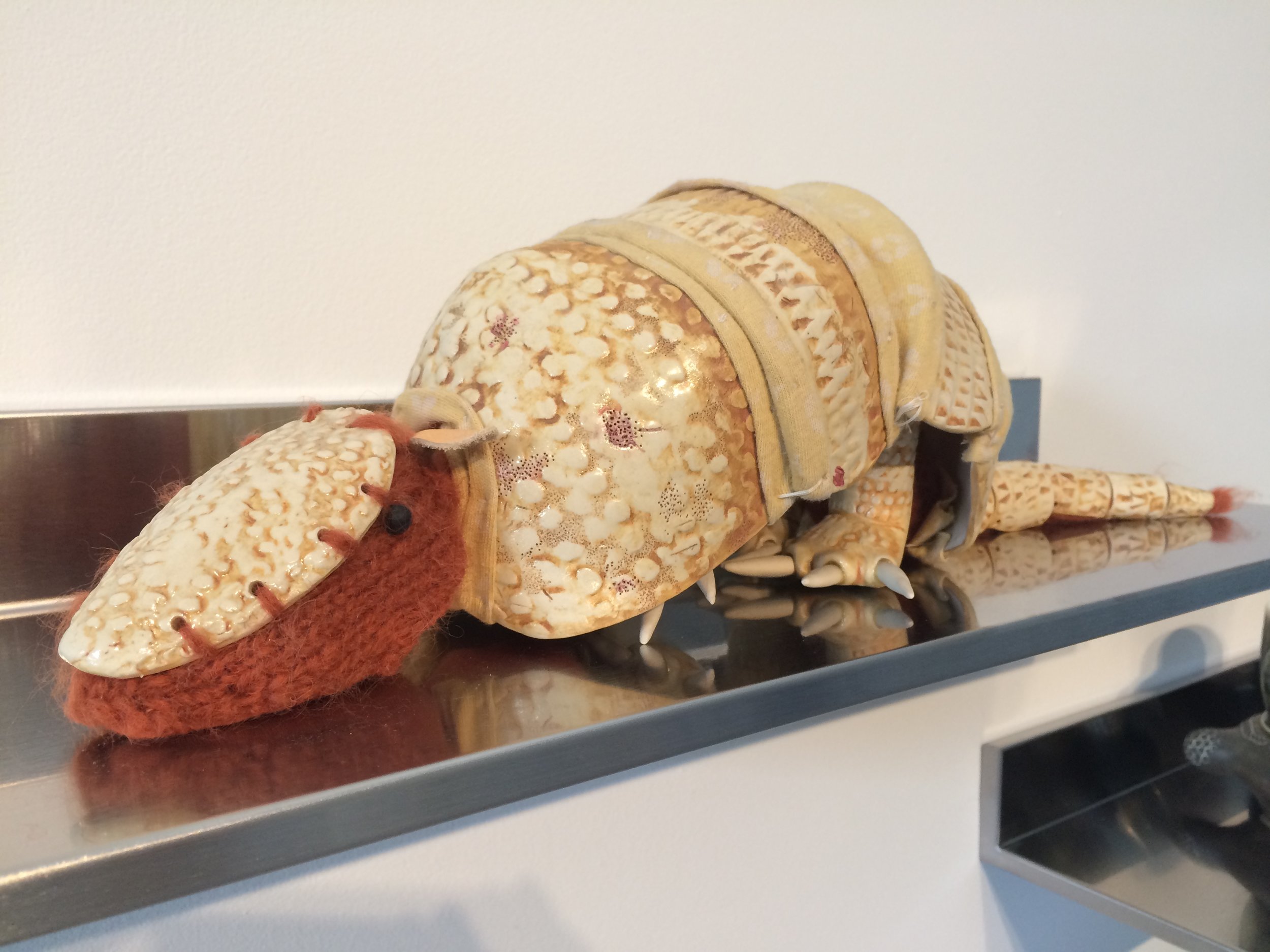   Armadillo  at the &nbsp;What Becomes  exhibition at Sanitary Tortilla Factory 