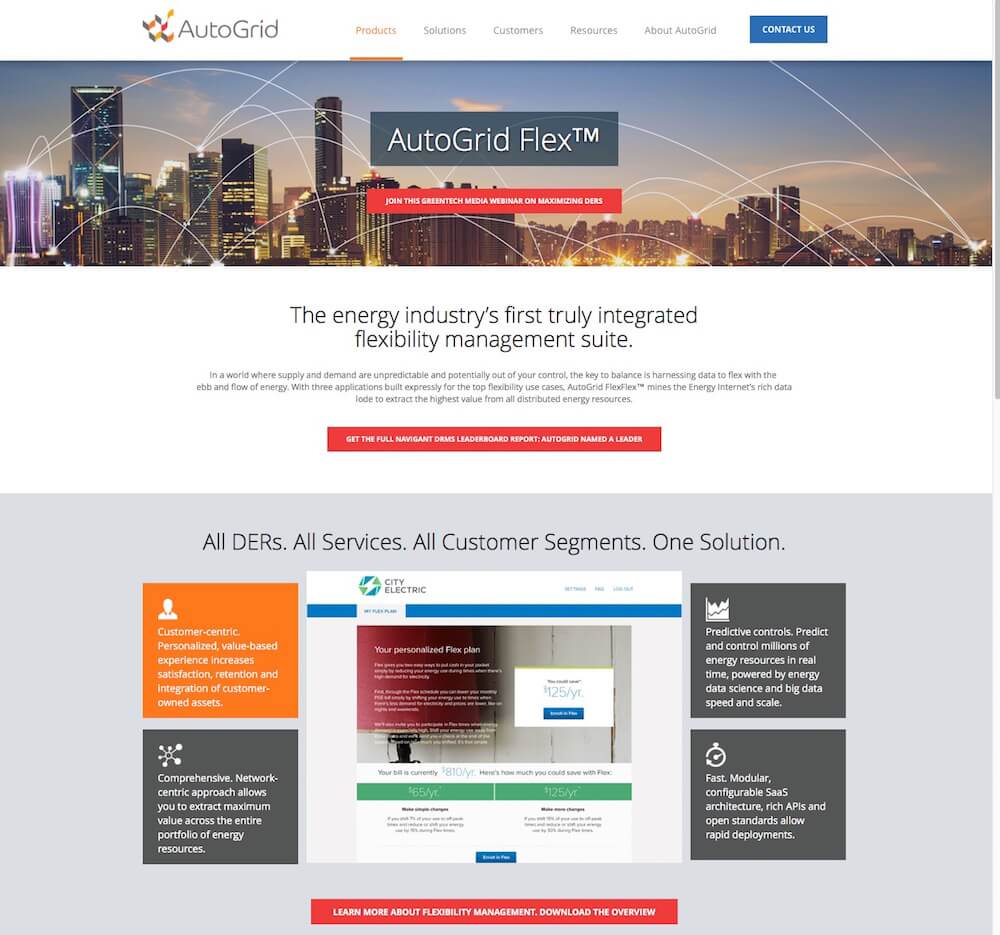 Products page