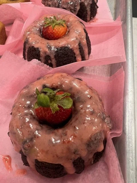 Small Gluten Free Chocolate Strawberry Bundt Cake $6.00 each