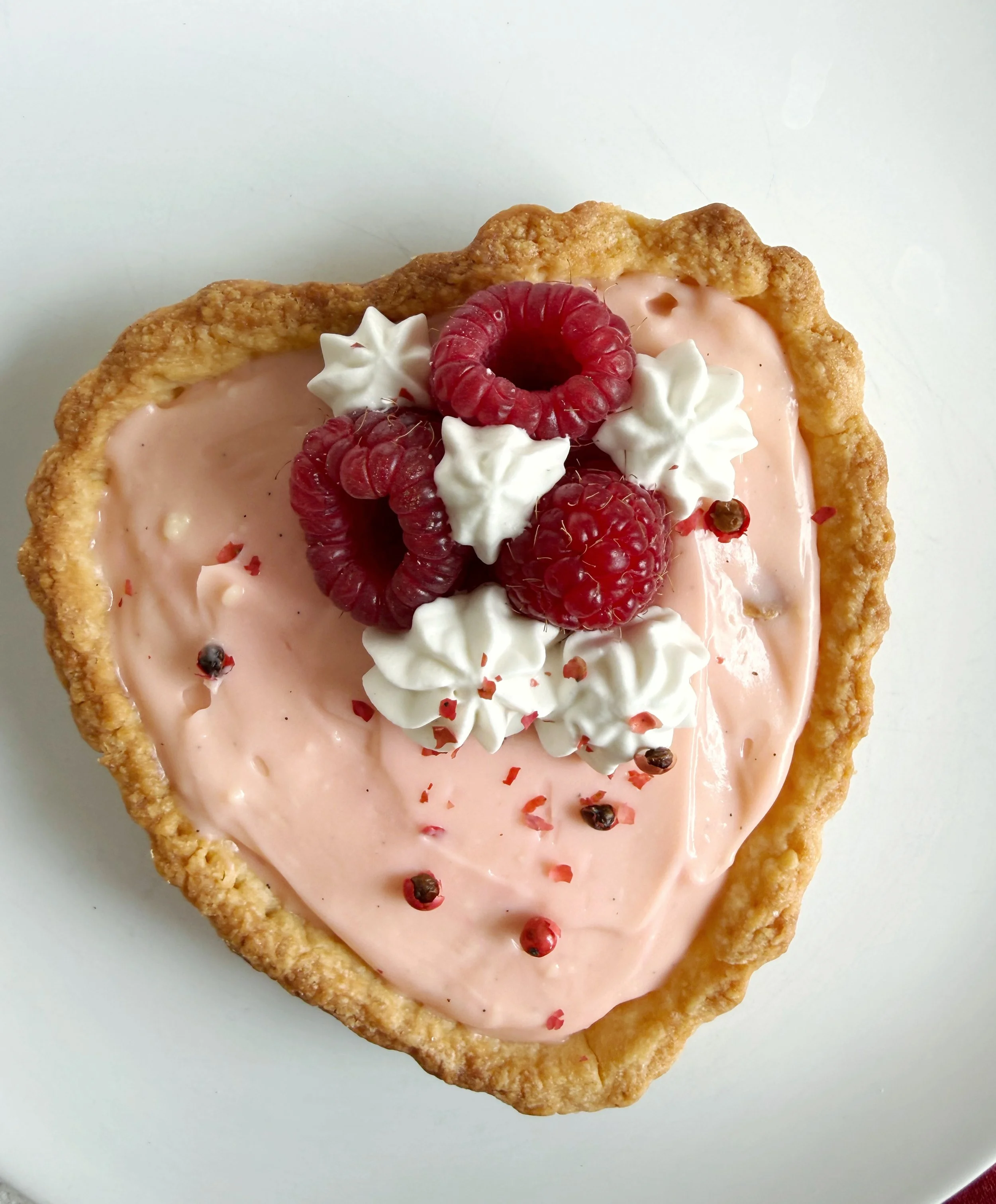 Raspberry Rose Tart