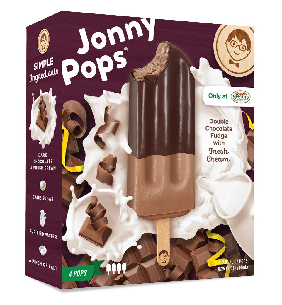 Double Chocolate Fudge Ice Cream Bar JonnyPops©
