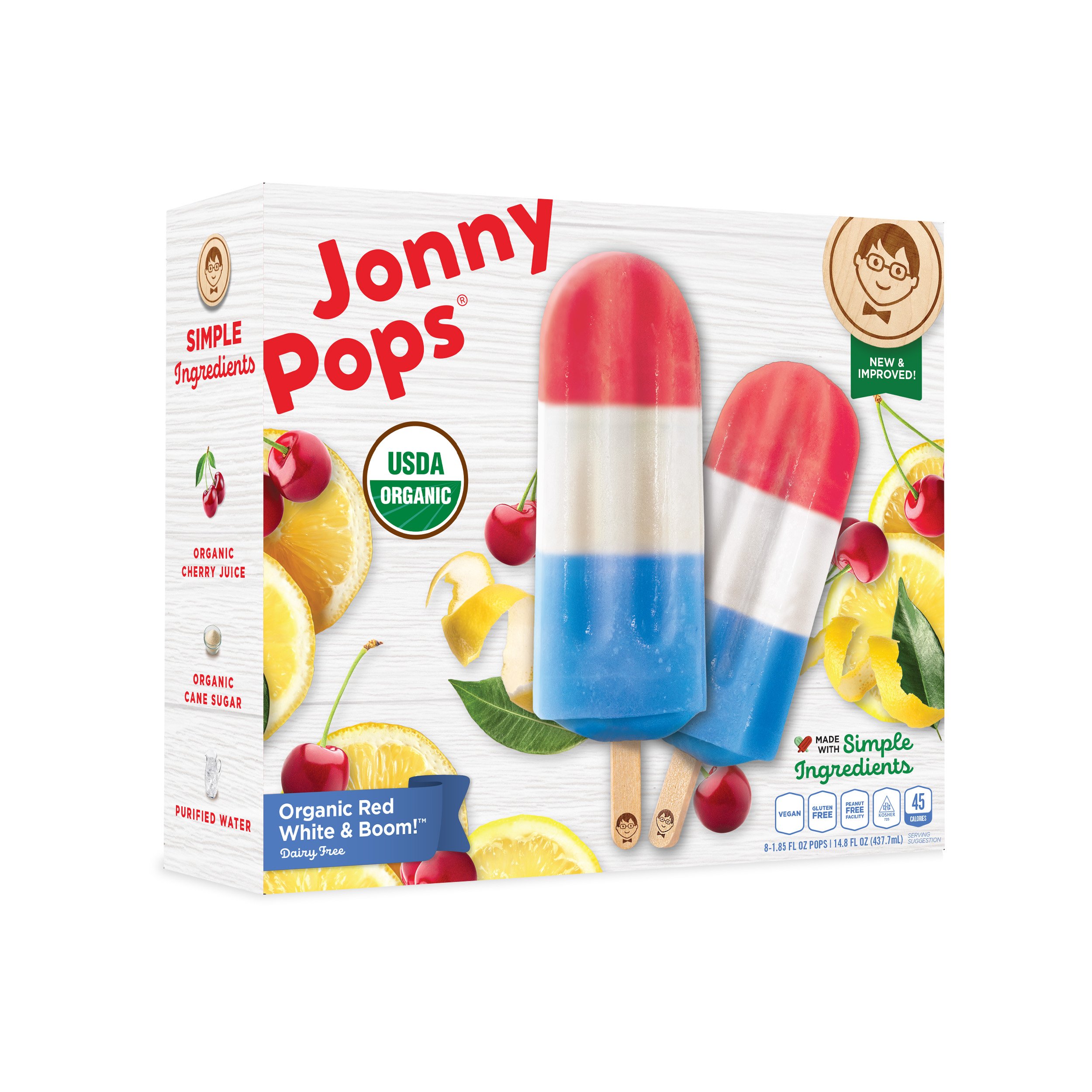 Red, White & Blue Ice Pops - 8 boxes