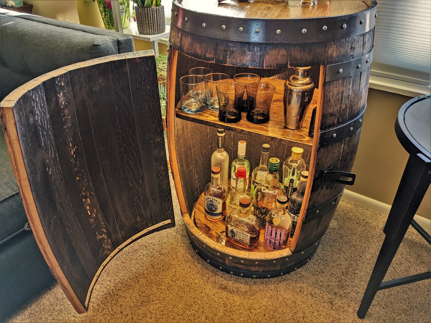 Whiskey Barrel Cabinets