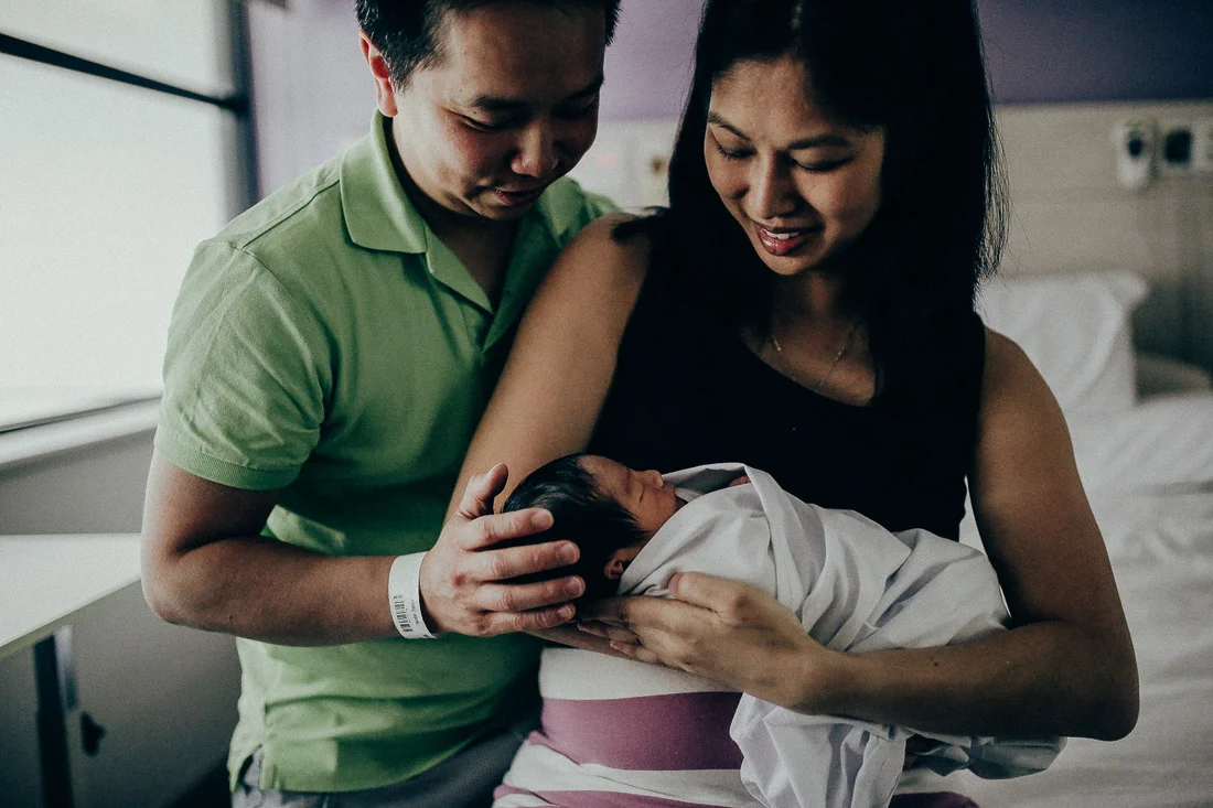 Newborn baby at hospital
