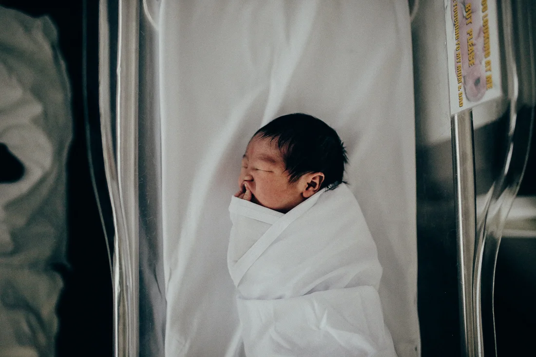 Newborn baby at hospital