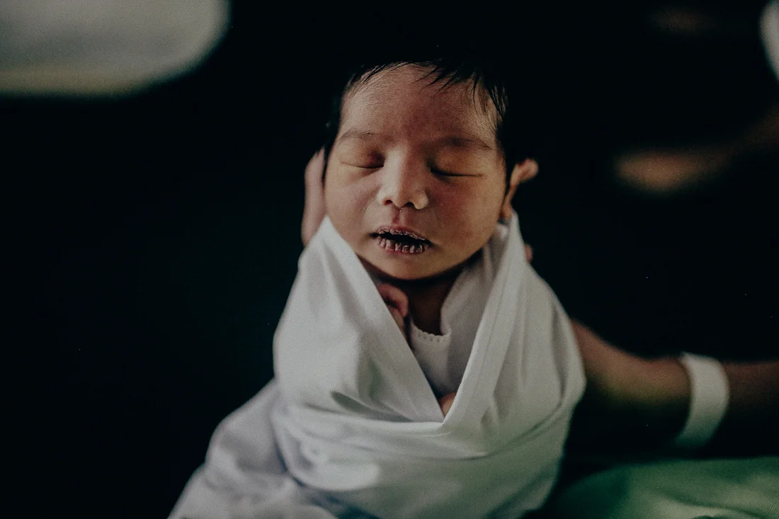 Newborn baby at hospital