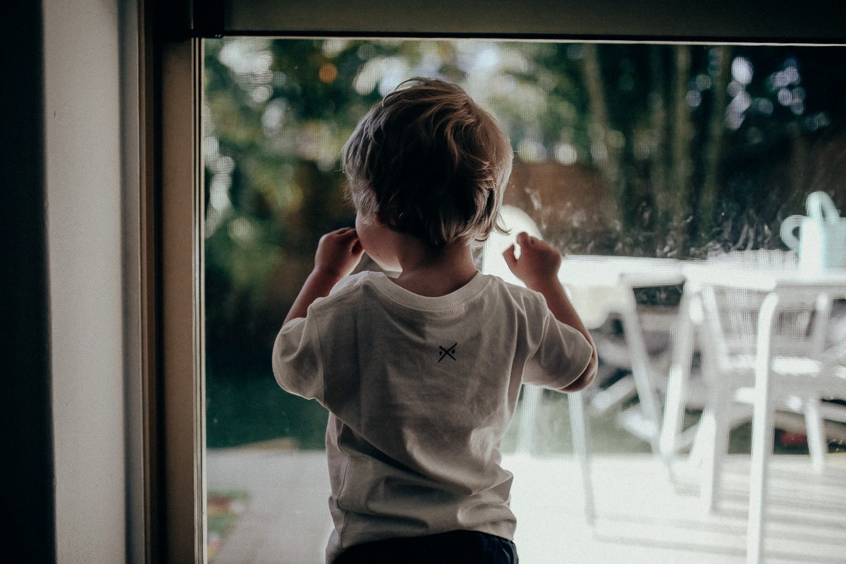 Looking out the window