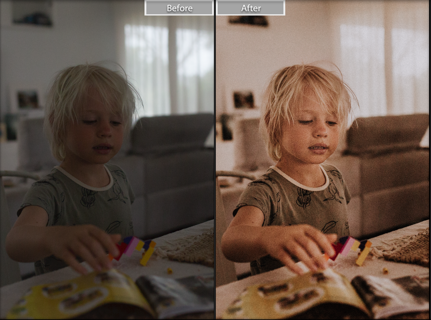 How I transformed this underexposed and dull image into vibrant golden tones