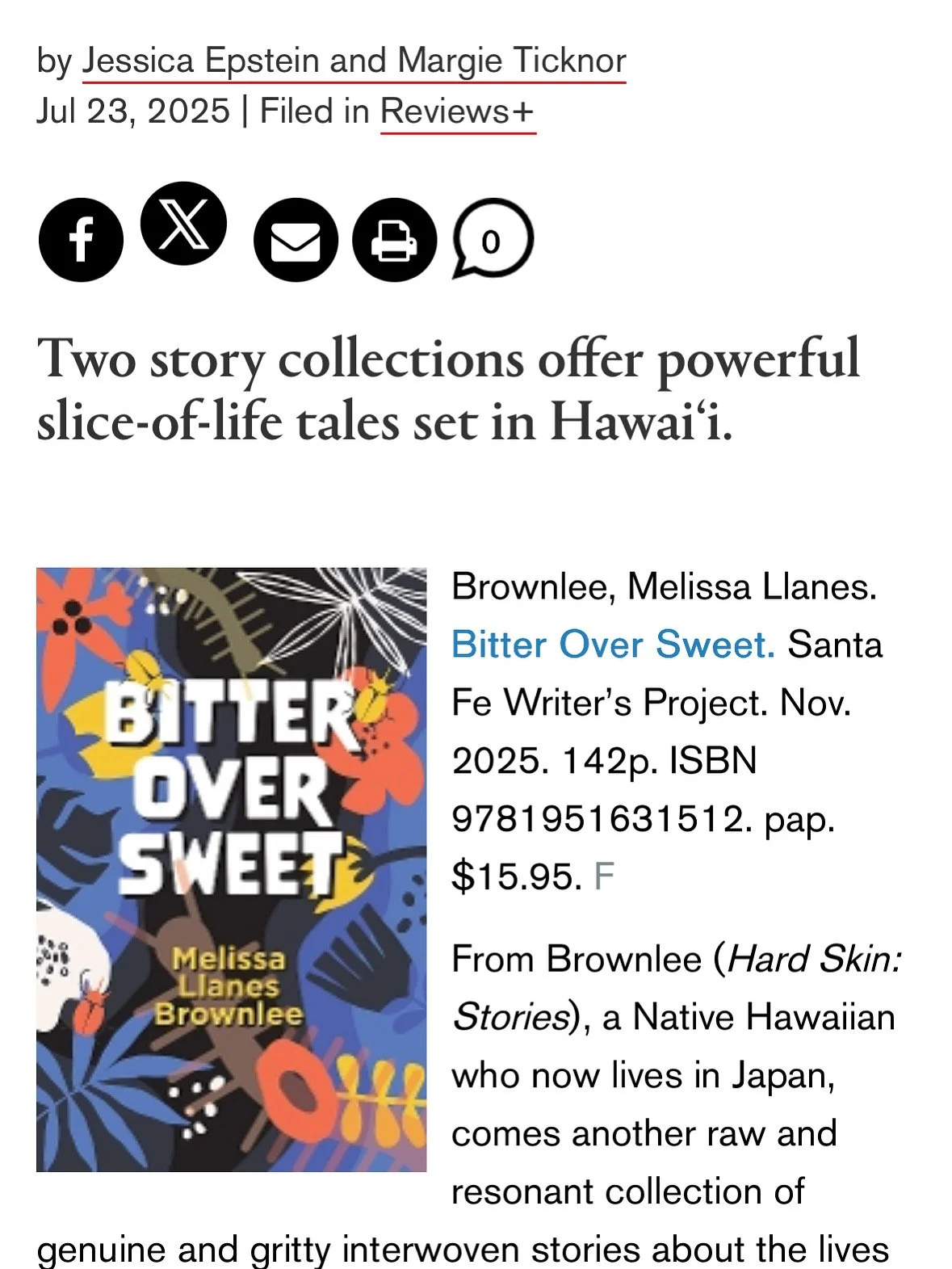 Awesome Review of Bitter over Sweet, Bereket Writers Workshop, and Our Literary Community