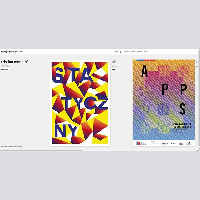 Al fin soy parte de la comunidad de typo/graphic posters. Lo cual me hace muy feliz porque mi trabajo va a estar al lado de puros capos.