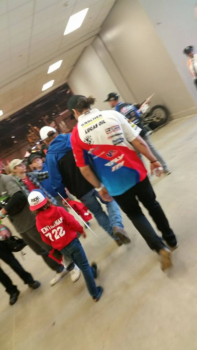 Adam and Owen got a chance to talk about the track as they walked through the pits. Our fans are given all access passes for the day and getting around to see all the behind the scenes action is never an issue. 