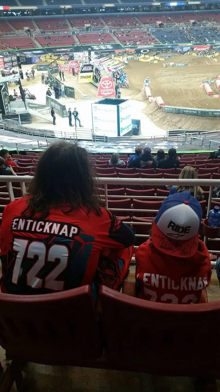 There's nothing cooler than watching practice with your hero! Owen got to do some amazing things that will make life-long memories.