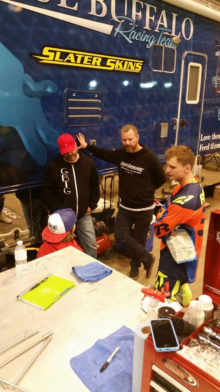 Everything was open to the Owen and his family. They were VIP's all day long and got a chance to get behind all of the barriers and skip the lines! Owen was truly an honorary team member.