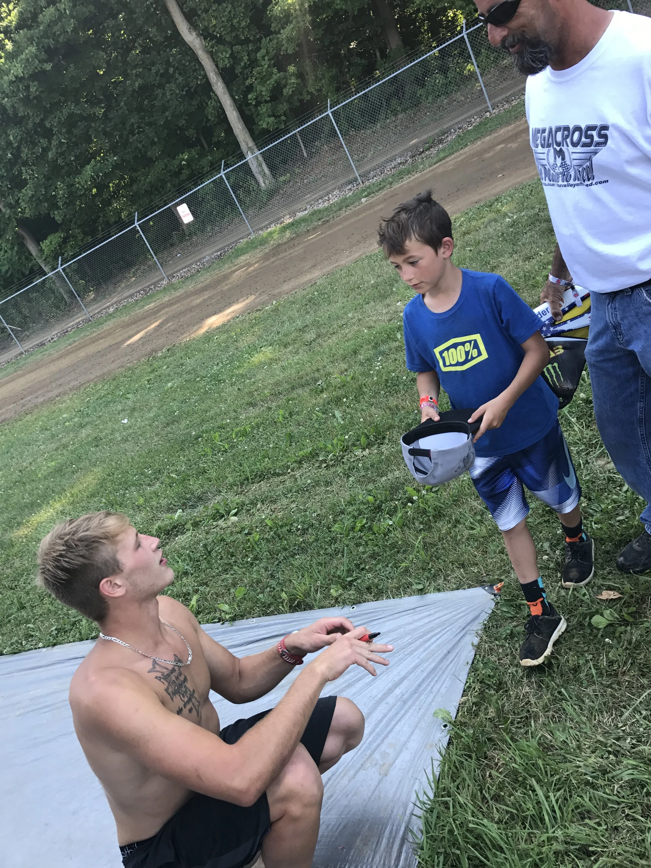 As expected fans were excited to meet Henry and get his autograph after the race. Henry is a fan favorite because of his down to earth personality and great rapport with everyone he meets.