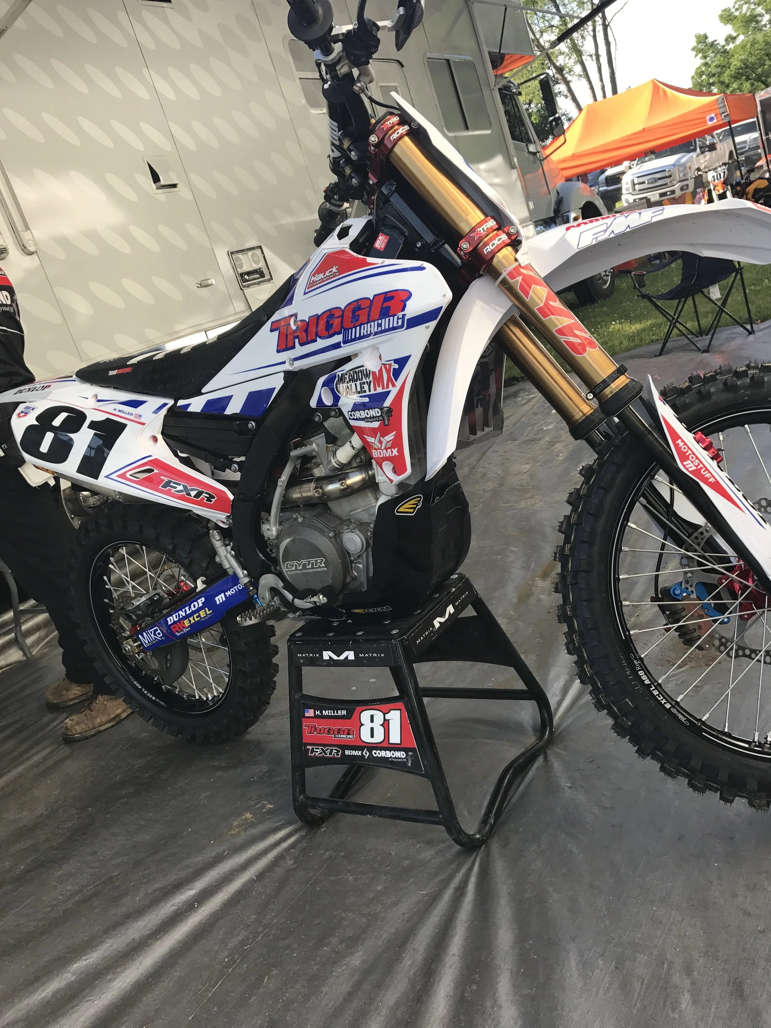 The Triggr Racing team always has a killer look to their bikes and they went all out for the Holiday weekend race at Red Bud!