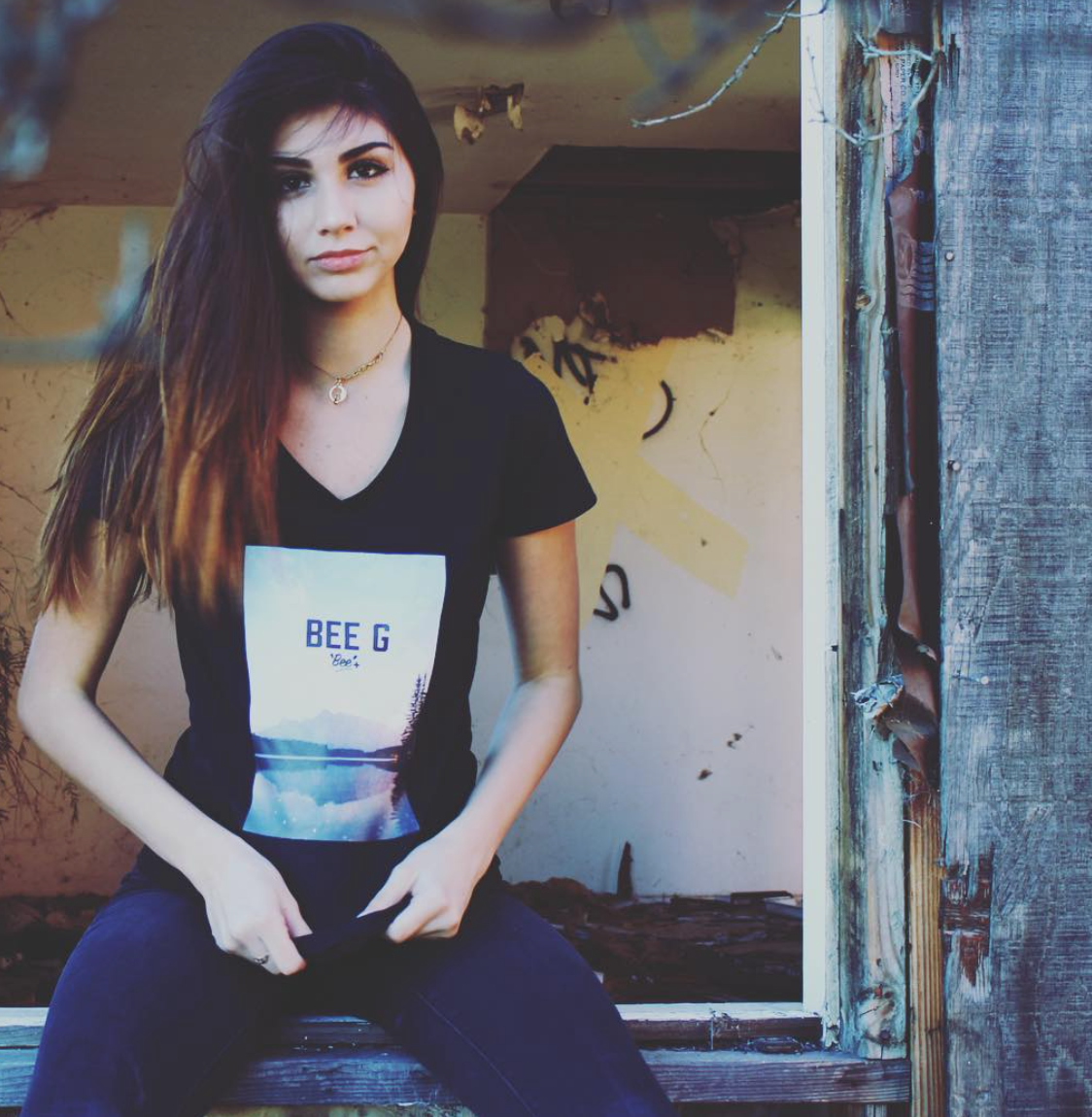 Bee G has expanded into online apparel to further promote the brand and use another outlet for their creative process. Even when jumping into a new venture, they always maintain their style.