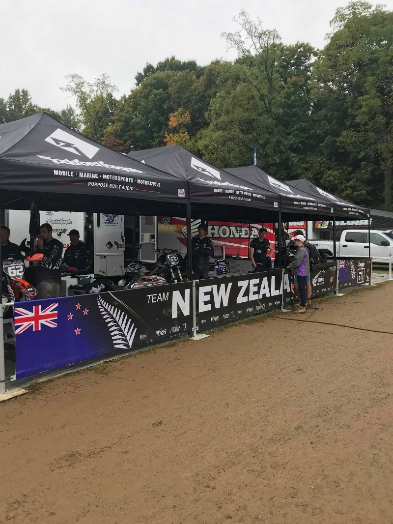 Each team had their own personalized sections inside of the pits. Many AMA National rigs were transformed for the event to be used by various foreign teams.
