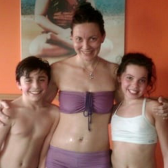 picture of me (right) at Bikram yoga Williamsville (2011)