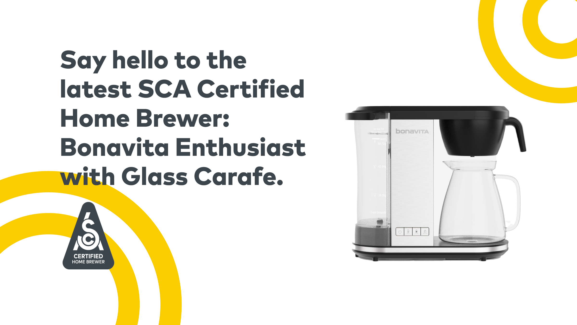 Bonavita Enthusiast 8 Cup Drip Coffee Brewer Glass