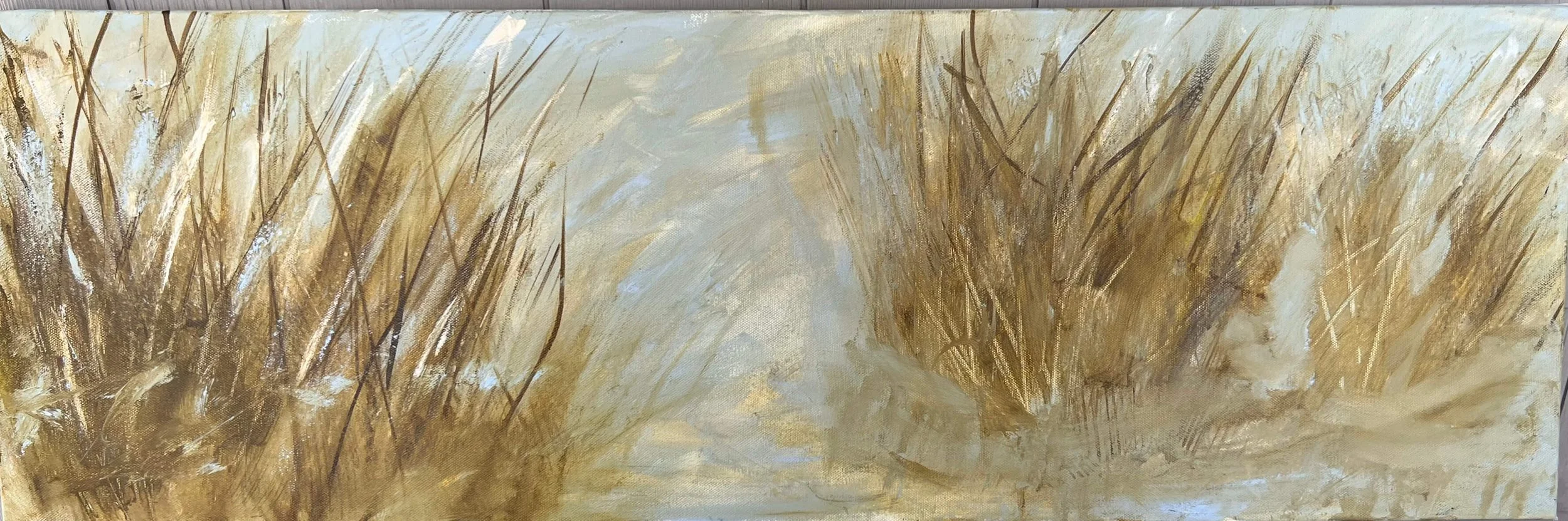A Closer Look,  painting by Carolina coastal artist Kari Cornwell of Chatty Dragonfly Art.