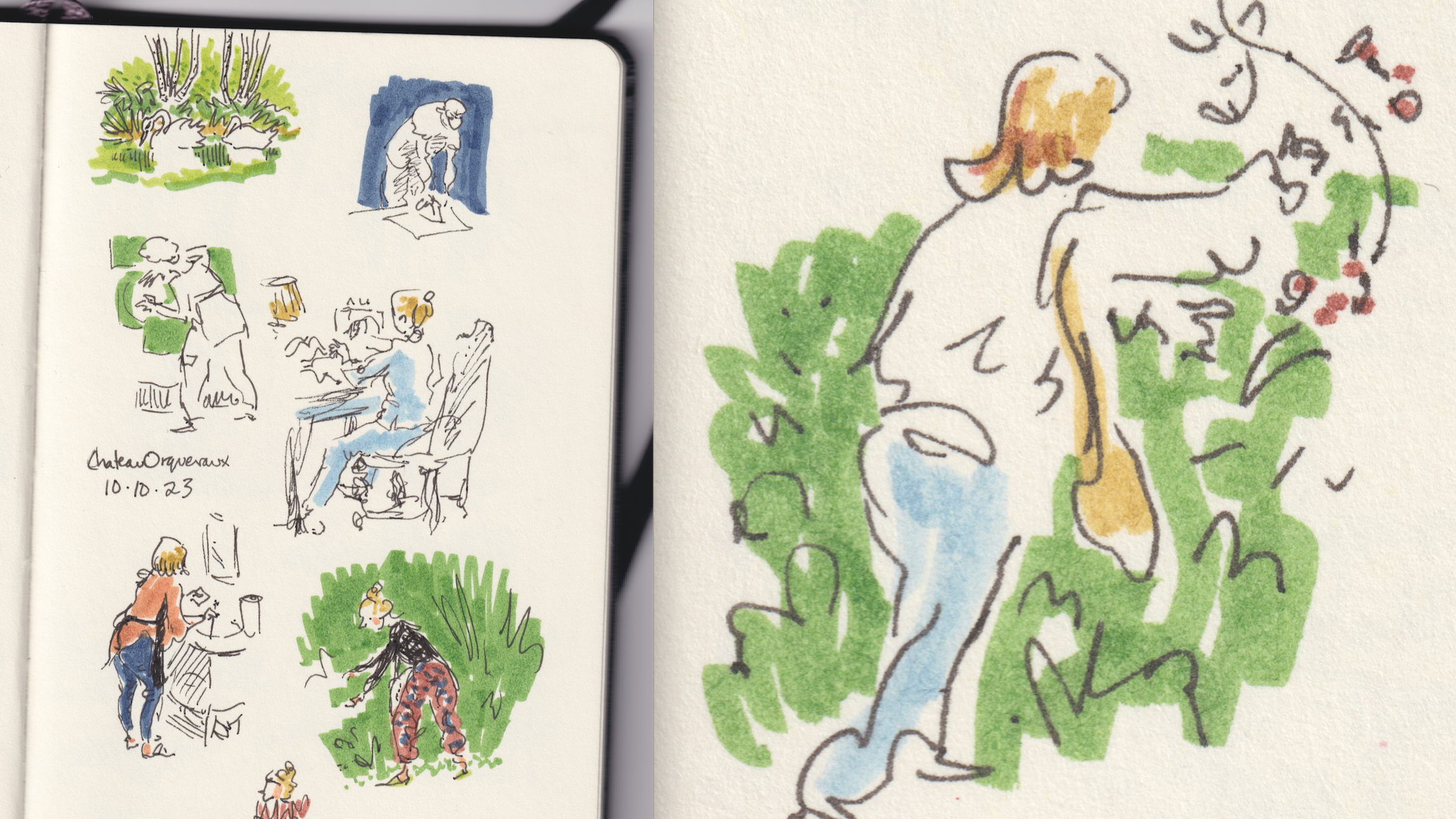 Sketchbook pages